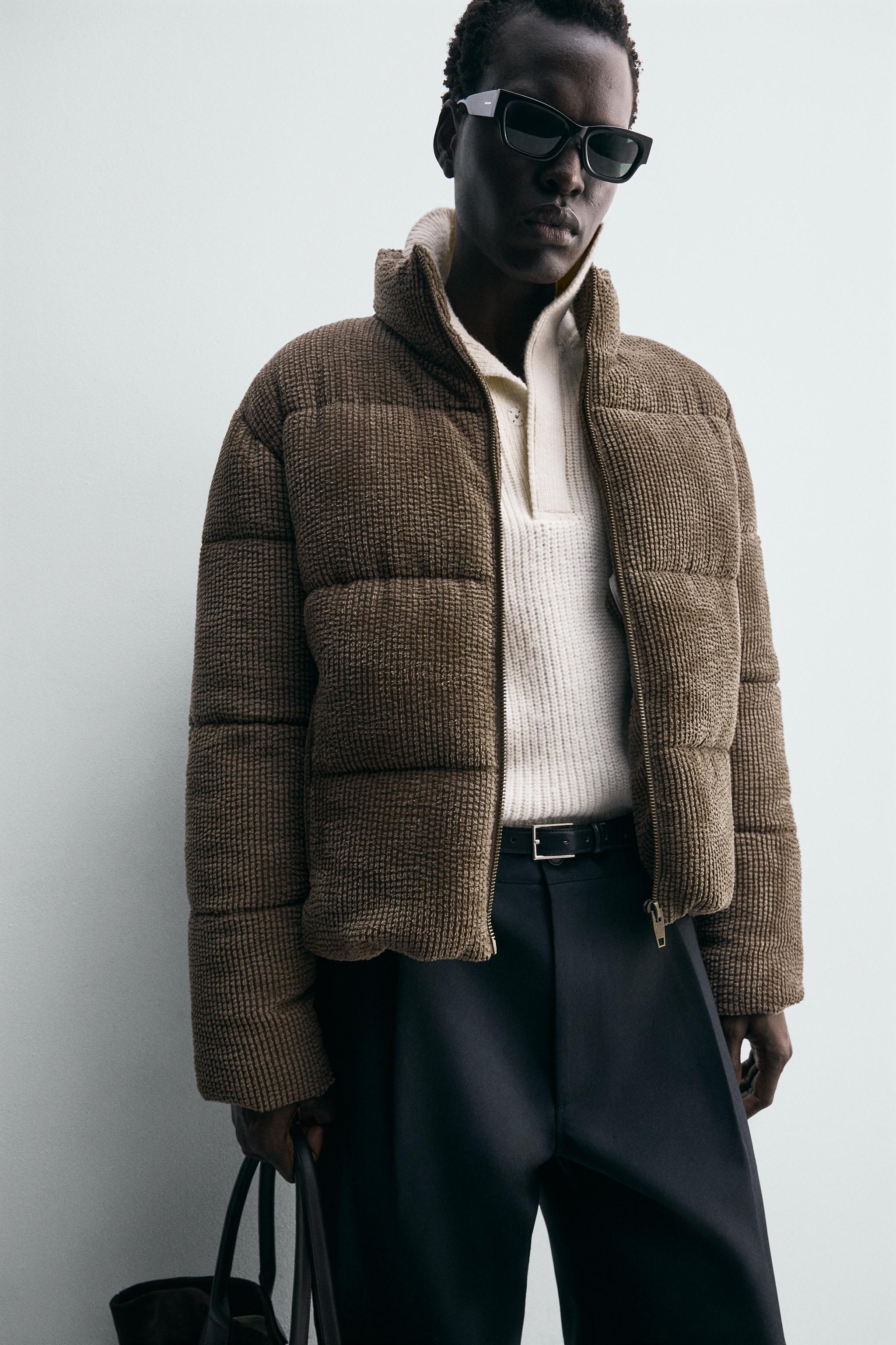 VESTE REMBOURRÉE EN VELOURS CÔTELÉ